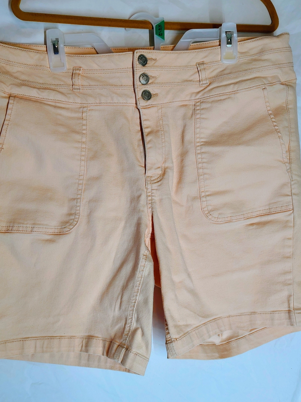 Cato Peach High-Rise Utility Bermuda Shorts Plus Size 18w Utility
